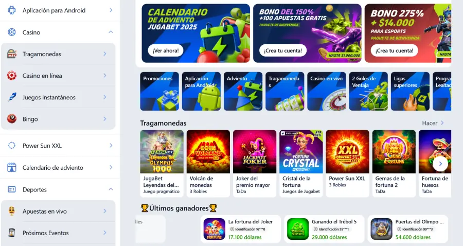 Jugabet login